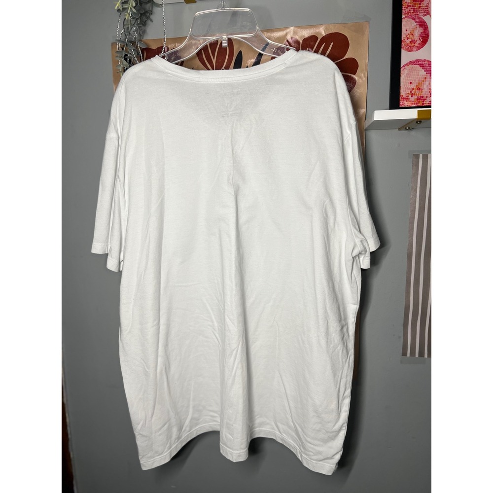 Goodfellow & Co Mens White Lyndale Tee V-Neck Short Sleeve T-Shirt Size XL - Picture 2 of 3